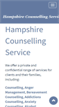 Mobile Screenshot of hampshirecounsellingservice.co.uk